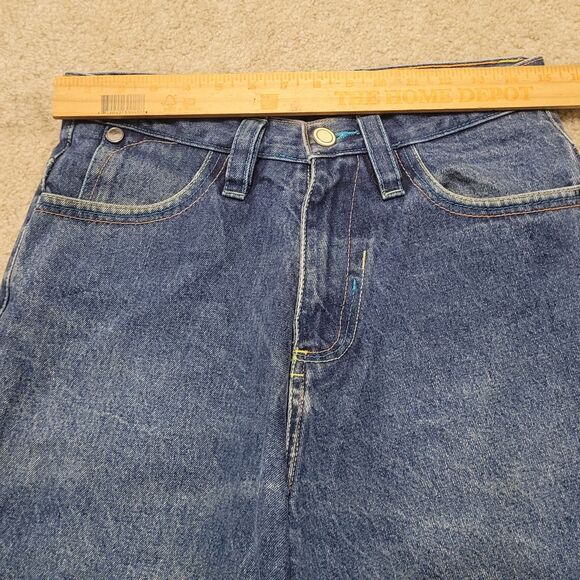Unbranded Jean Shorts Mens 32 (30) Embroidered Jorts Skater Hip Hop  Jnco Style - Picture 8 of 14